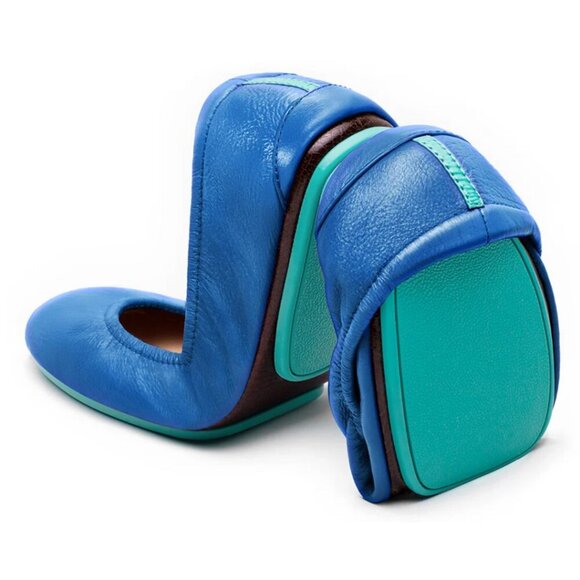 Tieks by Gavrieli  Foldable Travel Ballet Flats in Cobalt Blue Size 9 - Picture 1 of 10
